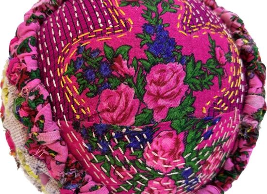 Prayer of Day Twenty Seven Work Size: 70 cm Medium: Hand sewing on fabric